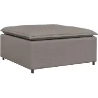 vidaXL Modulaire voetenbank module 100x100x48 cm taupe