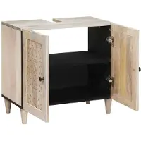 vidaXL Badkamerkast Wandgemonteerd met opslag Wit 62 x 33 x 58 cm