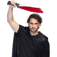 Boland - Machete Bloody Zilver - Wapen - Halloween - Horror - Carnaval - Themafeest