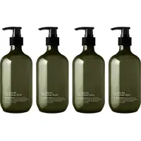 The Spa Collection Vetiver Ecocert Cosmos Natural - Shampoo + Conditioner + Handzeep + Body Lotion - 475 ml gerecyclede pompfles - Set van 4 stuks