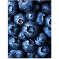 PosterMonkey Poster 30x40 cm - Bessen - Blauw - Fruit - Posters - Kamer decoratie - Wanddecoratie woonkamer - Muurdecoratie slaapkamer
