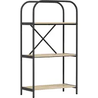 vidaXL Boekenplank 3-laags 60 x 30 x 109 cm Bewerkt hout Sonoma Eik