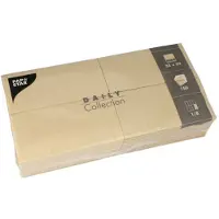Papstar 150 Servetten DAILY Collection 1/8 vouw 32 cm x 32 cm zand
