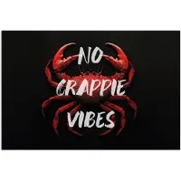 PosterMonkey Poster 30x20 cm - Krab - Rood - Tekst - Zwart - Posters - Kamer decoratie - Wanddecoratie woonkamer - Muurdecoratie slaapkamer