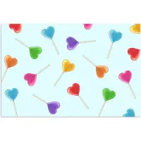 PosterMonkey Poster 30x20 cm - Lolly - Regenboog - Snoep - Posters - Kamer decoratie - Wanddecoratie woonkamer - Muurdecoratie slaapkamer