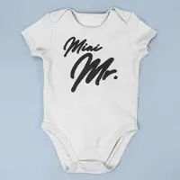 Logostar Vaderdag Cadeau - Mini Mr Romper - Maat 68 - Kleur Wit - 100% Katoen