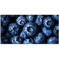 PosterMonkey Poster 160x80 cm - Bessen - Blauw - Fruit - Posters - Kamer decoratie - Wanddecoratie woonkamer - Muurdecoratie slaapkamer