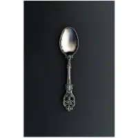 PosterMonkey Poster 80x120 cm - Lepel - Zilver - Metaal - Posters - Kamer decoratie - Wanddecoratie woonkamer - Muurdecoratie slaapkamer