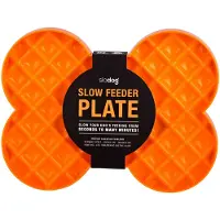 LickiMat - Dog Lick mat Slow Feeder Plate Orange 35X26X3Cm - (645.5400)