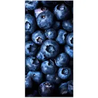 PosterMonkey Poster 40x80 cm - Bessen - Blauw - Fruit - Posters - Kamer decoratie - Wanddecoratie woonkamer - Muurdecoratie slaapkamer