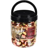 Flamingo Hondensnack - koekjes met eend – hondensnacks – honden snacks – hondensnoepjes – glutenvrij – zonder toegevoegde suikers – 550g bewaaremmer