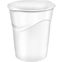 Cep prullenbak GLOSS, 14 liter, polar-wit