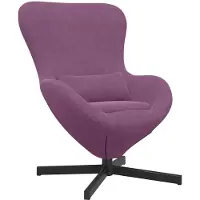 vidaXL Eivormige stoel Paars 63 x 73 x 90 cm Fluweel