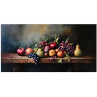 PosterMonkey Poster 80x40 cm - Rustiek - Stilleven - Fruit - Posters - Kamer decoratie - Wanddecoratie woonkamer - Muurdecoratie slaapkamer