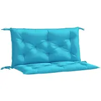 vidaXL Tuinbankkussens 2 st 100x50x7 cm stof turquoise