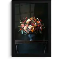PosterMonkey Poster in lijst - Fotolijst 20x30 cm - Posters - Groot - Bloemen - Vaas - Boeket - Posterlijst zwart - Decoratie - Wanddecoratie woonkamer - Muurdecoratie slaapkamer