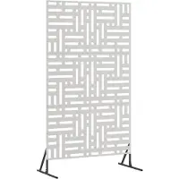 vidaXL Privacyscherm 100 x 50 x 180 cm Roestvrij staal zilver