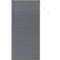 vidaXL Venetiaanse jaloezie Donkergrijs 220 x 100 cm 25 mm Aluminium