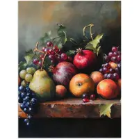 PosterMonkey Poster 60x80 cm - Rustiek - Stilleven - Fruit - Posters - Kamer decoratie - Wanddecoratie woonkamer - Muurdecoratie slaapkamer