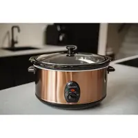 Moodzz - MZ-2306 - Slowcooker 6,5 L – Met Warmhoudfunctie – RVS – Energiezuinig – Voor Gezond en Gemakkelijk Koken