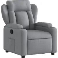 vidaXL Relaxfauteuil lichtgrijze stof