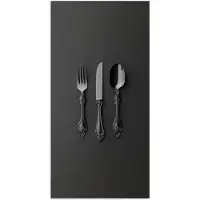 PosterMonkey Poster 80x160 cm - Bestek - Zwart - Posters - Kamer decoratie - Wanddecoratie woonkamer - Muurdecoratie slaapkamer