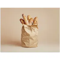 PosterMonkey Poster 120x90 cm - Baguette - Brood - Stokbrood - Beige - Posters - Wanddecoratie keuken - Muurdecoratie woonkamer - Decoratieve accessoires - Kamer muur decoratie
