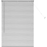vidaXL Venetiaanse jaloezie zilver 130 x 90 cm 25 mm Aluminium