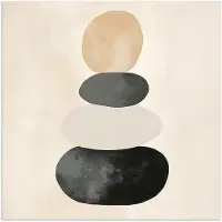 PosterMonkey Poster 75x75 cm - Japandi - Wabi sabi - Beige - Posters - Kamer decoratie - Wanddecoratie woonkamer - Muurdecoratie slaapkamer