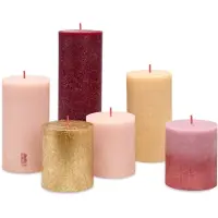 Bolsius kaarsen Rustiek Haptic Luxury (set van 6)