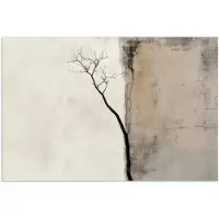 PosterMonkey Poster 90x60 cm - Wabi sabi - Plant - Beige - Posters - Kamer decoratie - Wanddecoratie woonkamer - Muurdecoratie slaapkamer