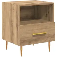 vidaXL Nachtkastje Bruin 40 x 35 x 47,5 cm Bewerkt hout