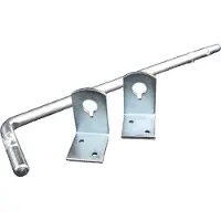 Online Deurbeslagshop Grondgrendel Ø16 mm 400x80 mm verzinkt