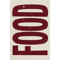 PosterMonkey Poster 40x60 cm - Eten - Japandi - Rood - Decoratie - Posters - Wanddecoratie keuken - Muurdecoratie woonkamer - Decoratieve accessoires - Kamer muur decoratie