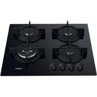Whirlpool AKT 625/NB1 Zwart Ingebouwd 59 cm Gaskookplaat 4 zone(s)