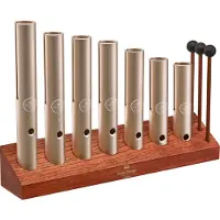 Meinl Sonic Energy 7-piece Wah-Wah Tube Chakra Set 432 Hz Champagne Gold