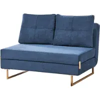 Beliani JERSLEV - 2-zits slaapbank - Blauw - Polyester