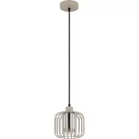 Globo 1-lichts hanglamp Alfred zand bruin Ø 18cm