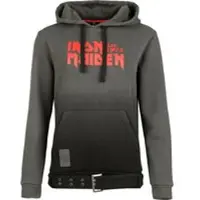Iron Maiden Trui met capuchon - EMP Signature Collection - S tot 3XL - voor Vrouwen - grijs-zwart | Maat S