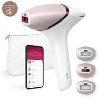 Philips Lumea IPL-ontharingsapparaat 9000-serie - met SenseIQ-technologie, 3 opzetstukken voor lichaam, gezicht en precisie-afstelling, draadloos gebruik, BRI955/01