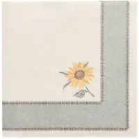 Papstar 50 Servetten ROYAL Collection 1/4 vouw 40 cm x 40 cm Sunflower