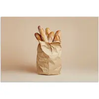 PosterMonkey Poster 120x80 cm - Baguette - Brood - Stokbrood - Beige - Posters - Wanddecoratie keuken - Muurdecoratie woonkamer - Decoratieve accessoires - Kamer muur decoratie