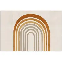 PosterMonkey Poster 60x40 cm - Minimalistisch - Boog - Lijnen - Beige - Posters - Kamer decoratie - Wanddecoratie woonkamer - Muurdecoratie slaapkamer