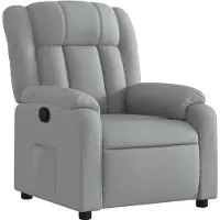 vidaXL Relaxfauteuil lichtgrijze stof