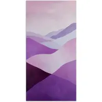 PosterMonkey Poster 80x160 cm - Abstract - Heuvels - Landschap - Paars - Posters - Kamer decoratie - Wanddecoratie woonkamer - Muurdecoratie slaapkamer