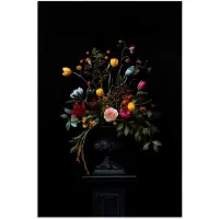 PosterMonkey Poster 120x180 cm - Klassiek - Vaas - Boeket - Bloemen - Posters - Kamer decoratie - Wanddecoratie woonkamer - Muurdecoratie slaapkamer XXL