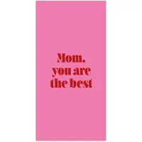 PosterMonkey Poster 60x120 cm - Moeder - Boodschap -Roze - Posters - Kamer decoratie - Wanddecoratie woonkamer - Muurdecoratie slaapkamer