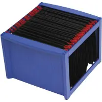 Helit the rack Hangmappenrek A4 40 Hoezen Kunststof Blauw 36 x 38 x 26 cm
