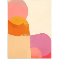 PosterMonkey Poster 60x80 cm - Vormen - Abstract - Kleurrijk - Posters - Kamer decoratie - Wanddecoratie woonkamer - Muurdecoratie slaapkamer