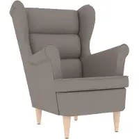 vidaXL Fauteuil 74x84x100 cm stof taupe